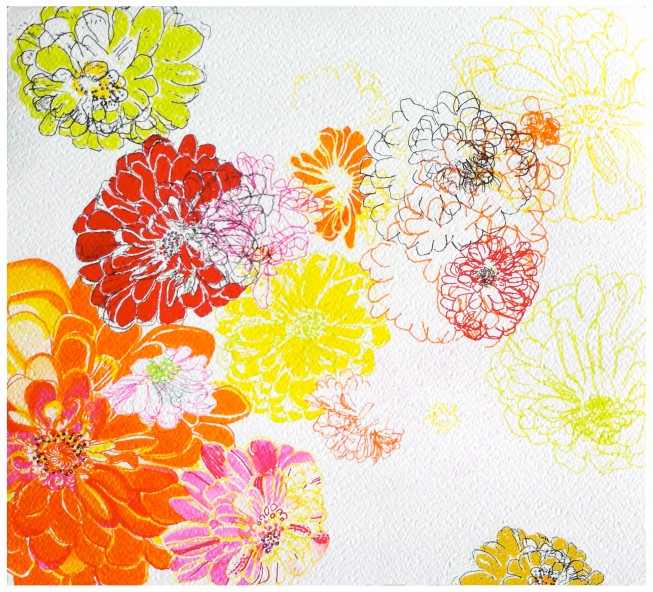 zinnias